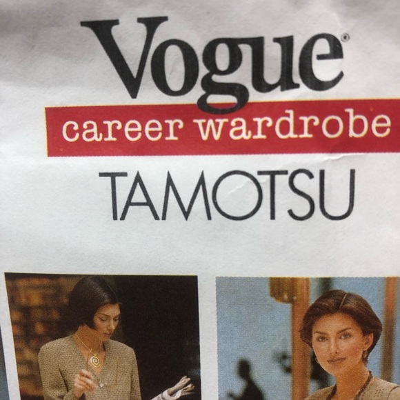 Vogue 1437 Tamotsu Career Wardrobe Pattern - jacket- skirt- pants and top- - Picture 2 of 9